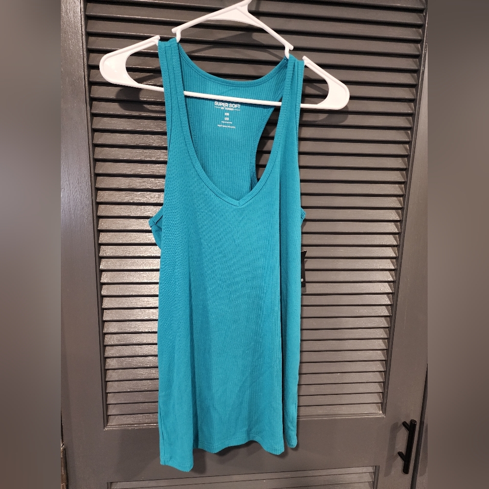 Torrid Teal Sleeveless Tank Top